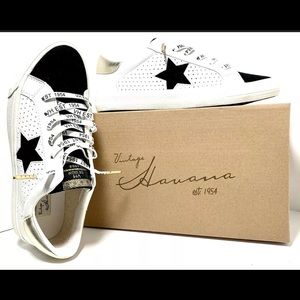 Vintage Havana  STAR  Sneakers Gail Black/White